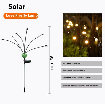 Solar Firefly Garden Lights: Waterproof and Eco-Friendly