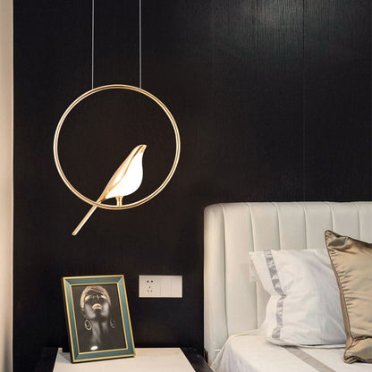 Modern Minimalist Magpie Bird Chandelier