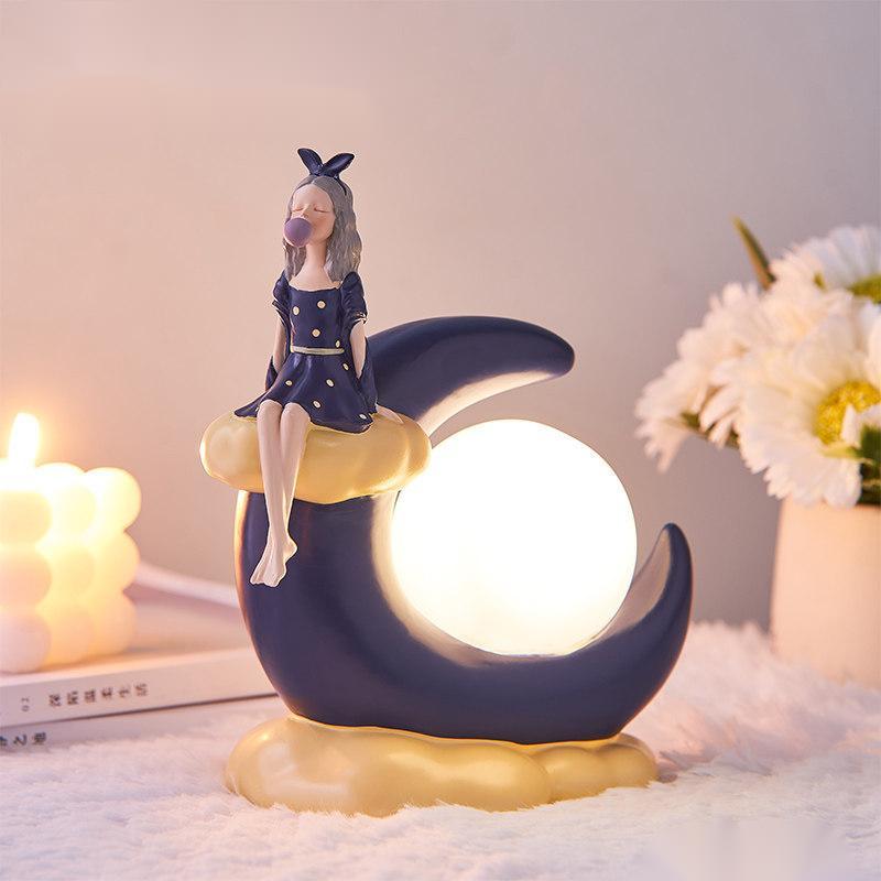 Nordic Bubble Girl Moon Light: A Magical Christmas Decor