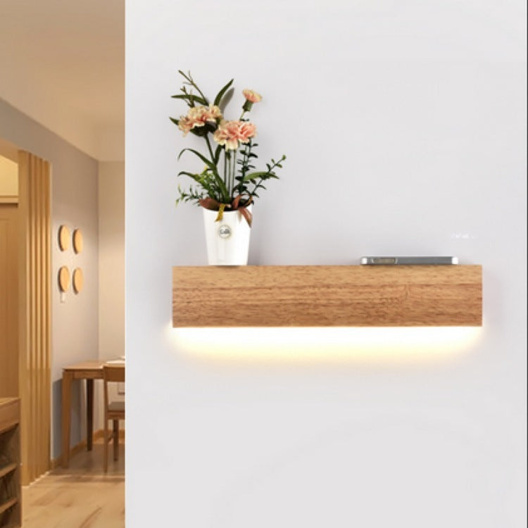 Nordic Creative Wall Lamp â€“ Modern Bedside Bedroom Lighting with LED and Wooden Shade