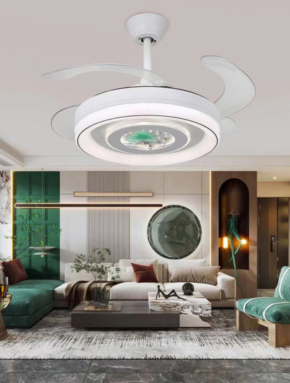 Nordic Ceiling Fan Light | Hidden Blades | Modern Design | Energy-Efficient | Home Decor