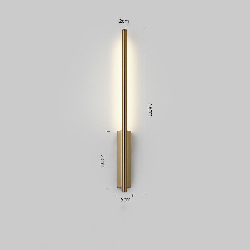 Modern Minimalist Wall Lamp | Golden | LED Lighting | Bedroom | Living Room | Home Decor