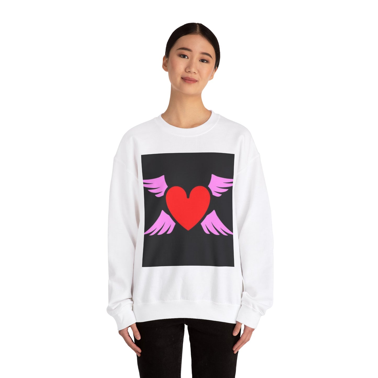 Sweat shirt with hidden love design