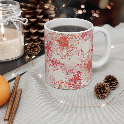 Floral Mug 11oz