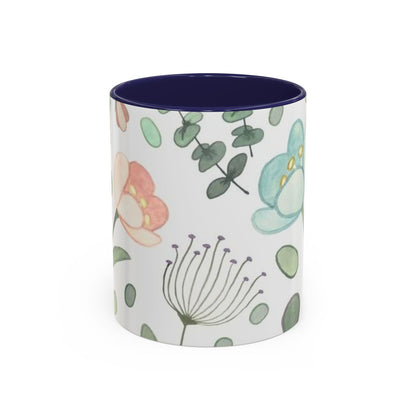 Floral Accent Coffee Mug (11, 15oz)