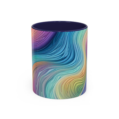 Mug with rainbow design