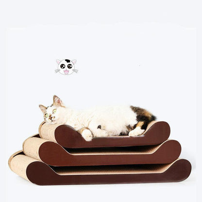 Corrugated Cat Sofa â€“ Durable & Comfortable Lounge for Cats - OptiChoice