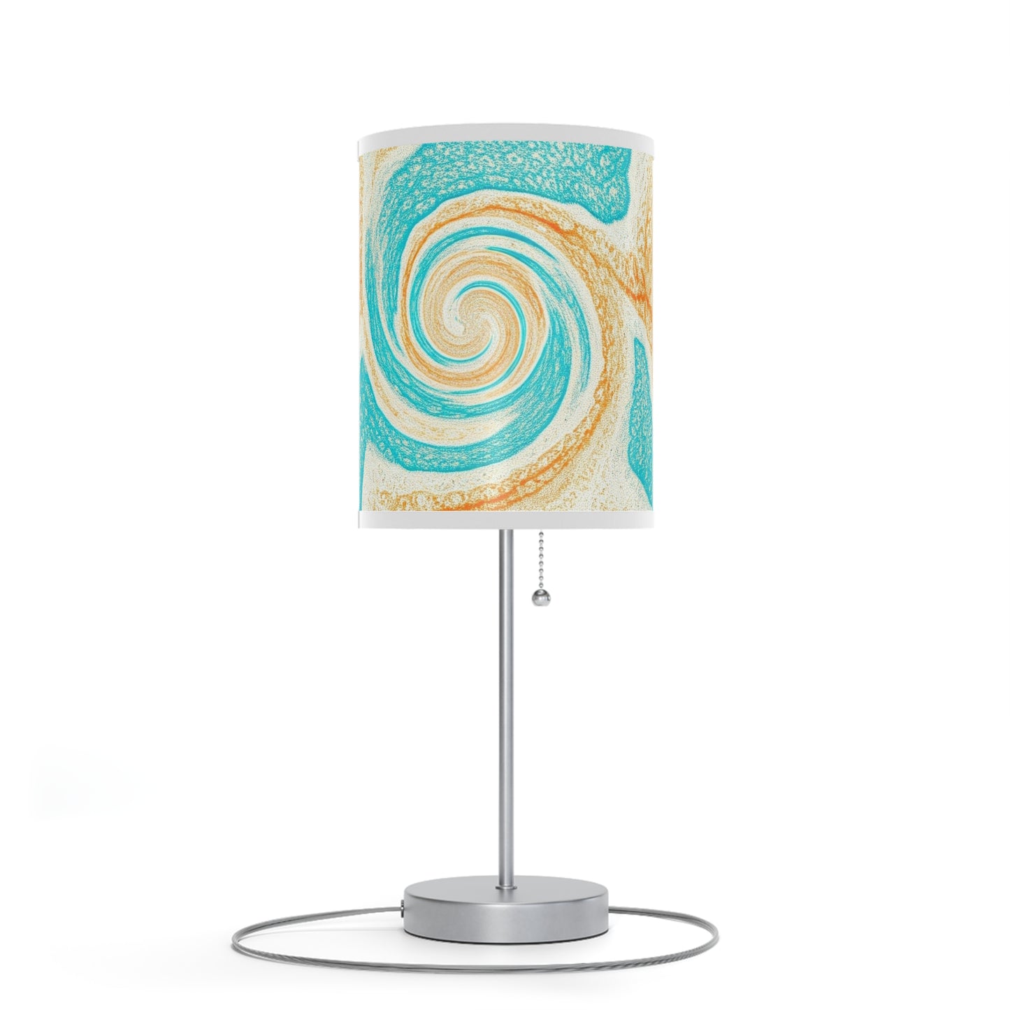 Lamp on a Stand, US|CA plug with watercolor design