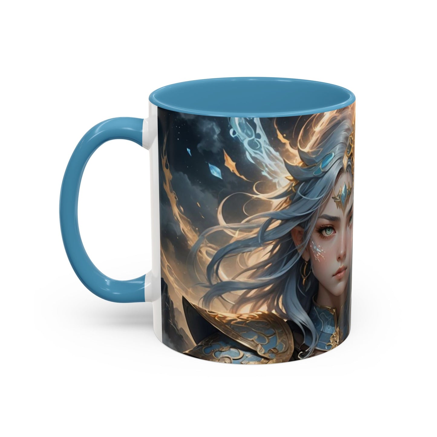 Mug with the design of anime twin girls