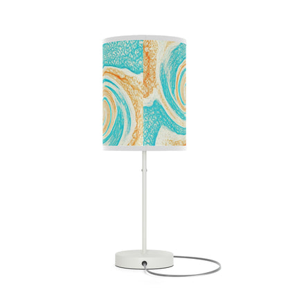 Lamp on a Stand, US|CA plug with watercolor design