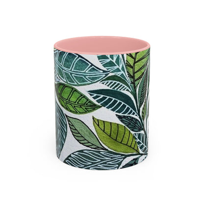 Accent Coffee Mug Pillow Eucalyptus leaf