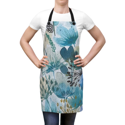 Apron  with orchid flower design