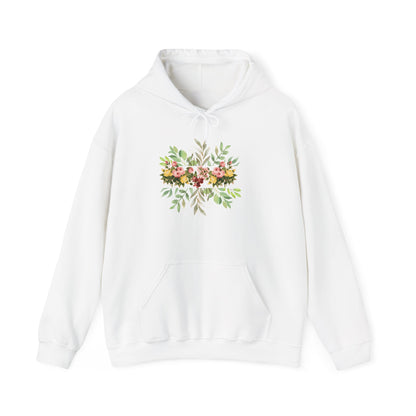 Unisex Flower Hooded Sweatshirt