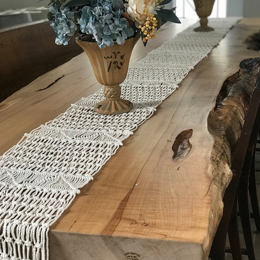 Nordic Handwoven Table Runner- A Touch of Elegance