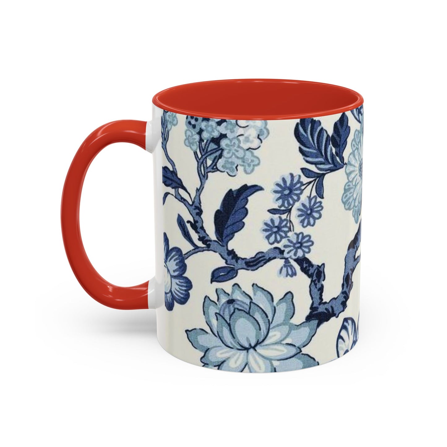 Mug Blue Floral Coffee Mug (11, 15oz)