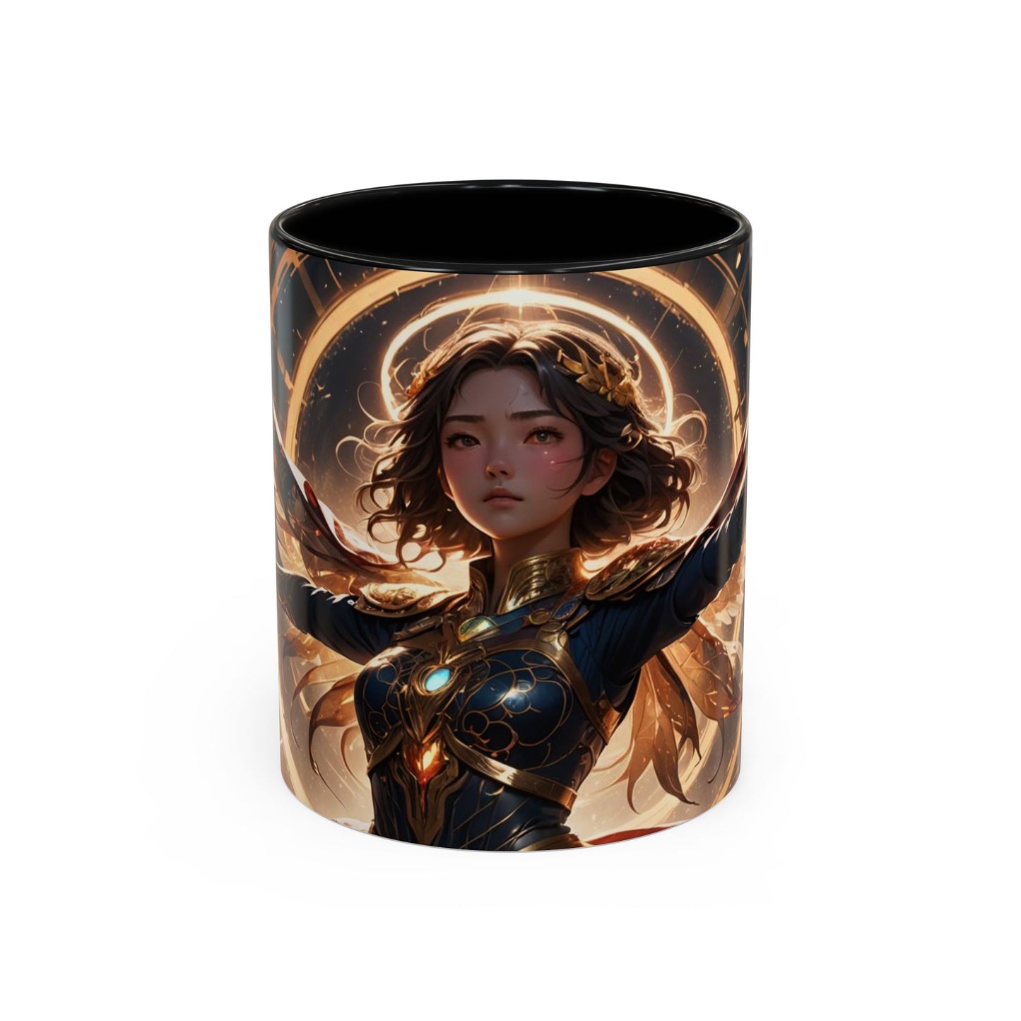 Mug with the design  of a girl from tme universe