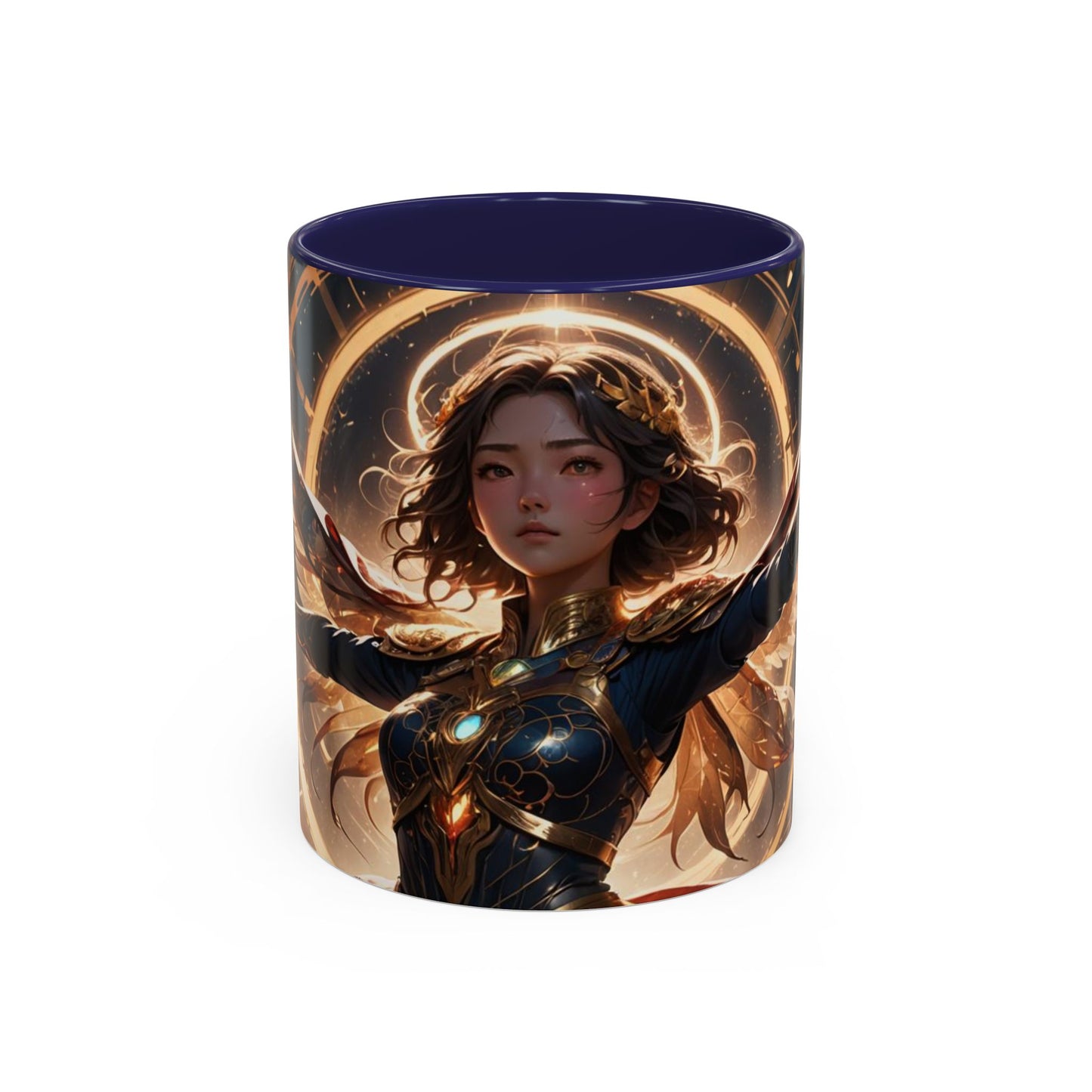 Mug with the design  of a girl from tme universe