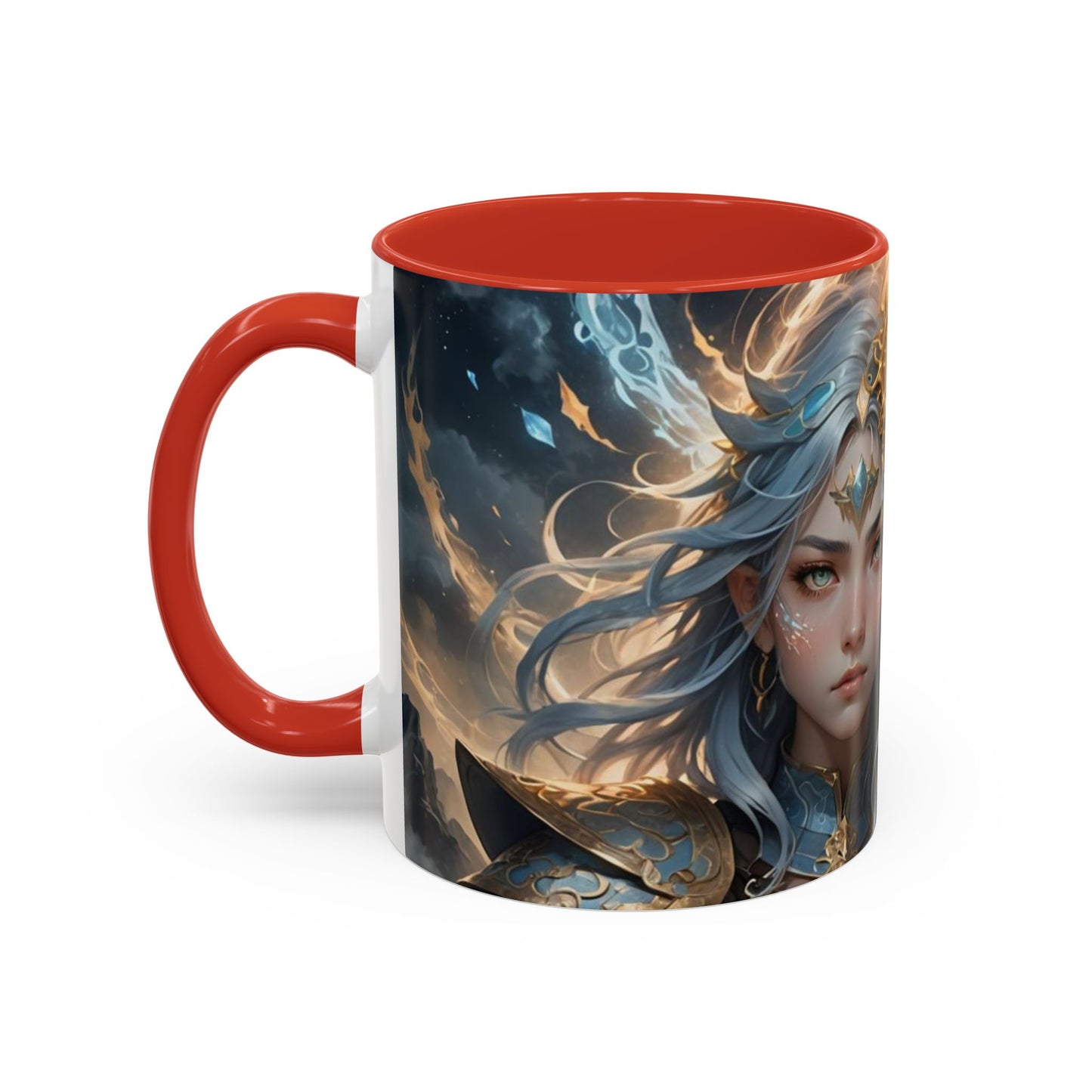 Mug with the design of anime twin girls