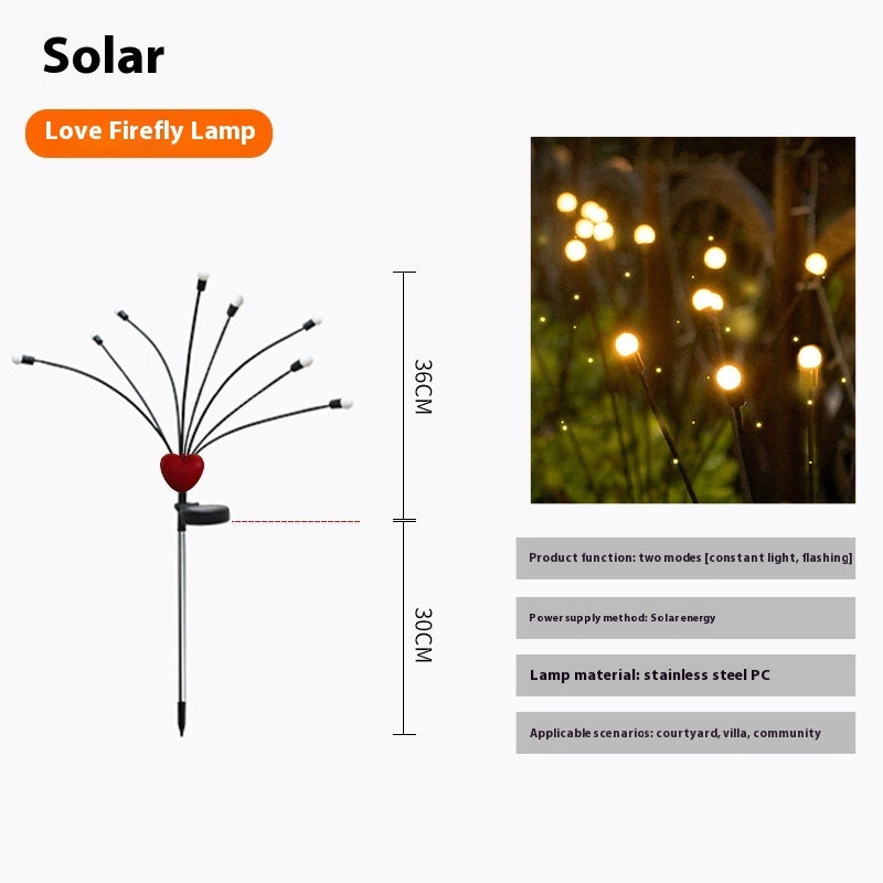 Solar Firefly Garden Lights: Waterproof and Eco-Friendly