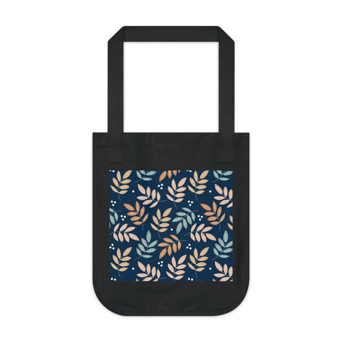 Floral Organic Canvas Tote Bag