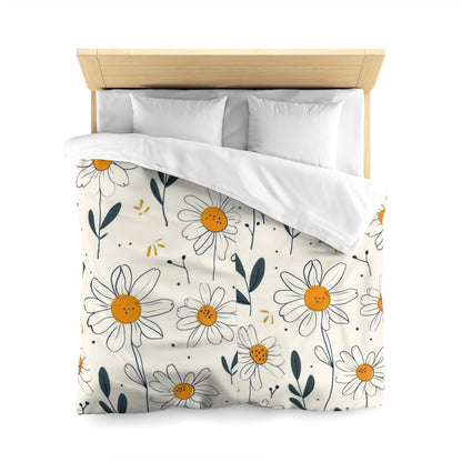 Microfiber Duvet Cover with the design of chamomile flowers Success A