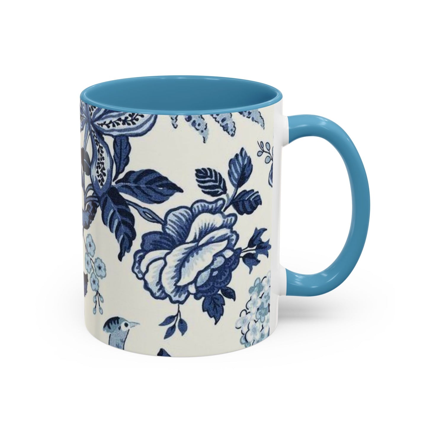 Mug Blue Floral Coffee Mug (11, 15oz)