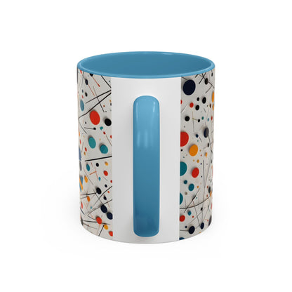 Accent Coffee Mug with Matematical forms design