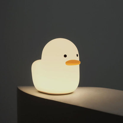 USB Charging Lovely Cartoon Dull Duck LED Night Light â€“ Charming and Practical Illumination