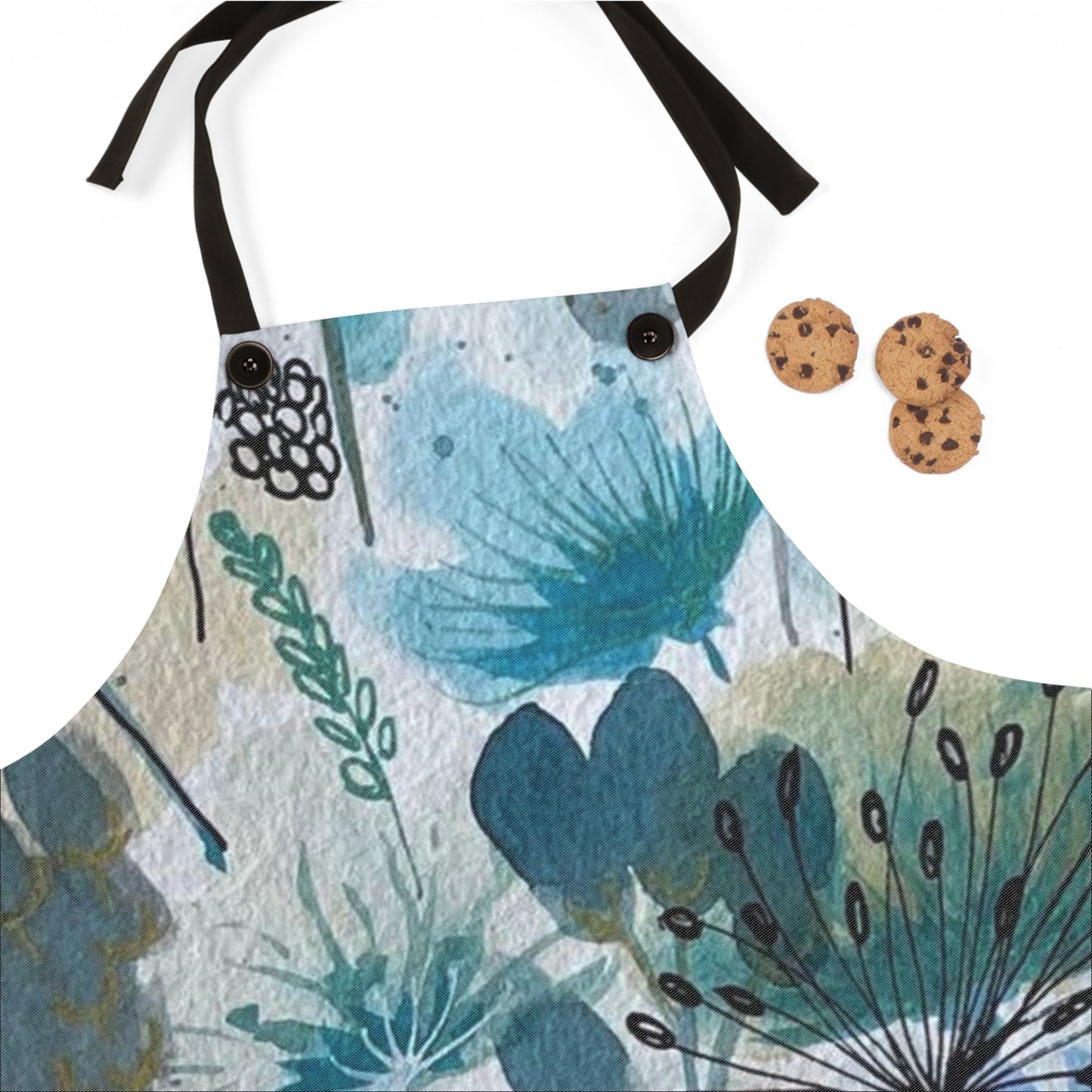 Apron  with orchid flower design