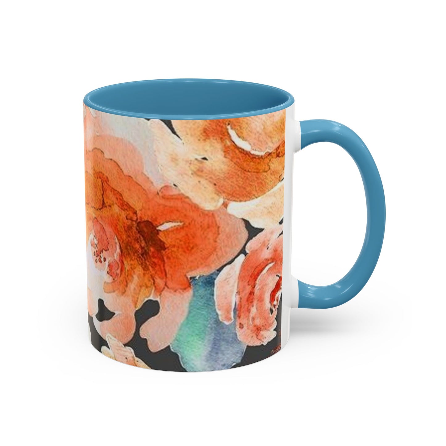 Floral Accent Coffee Mug (11, 15oz)