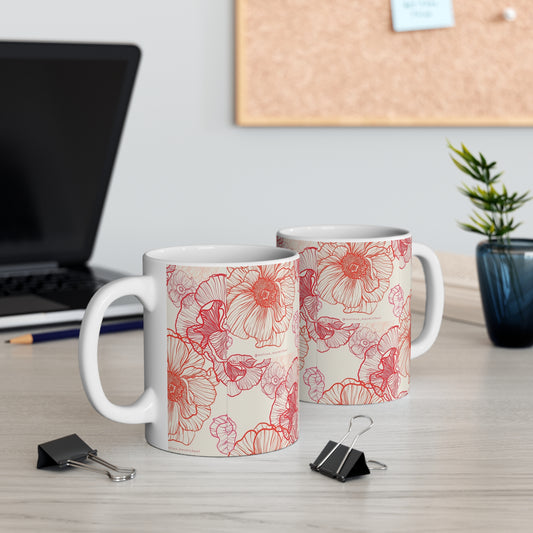 Floral Mug 11oz