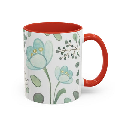 Floral Accent Coffee Mug (11, 15oz)