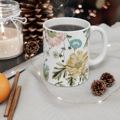 Floral Coffee Mug 11oz