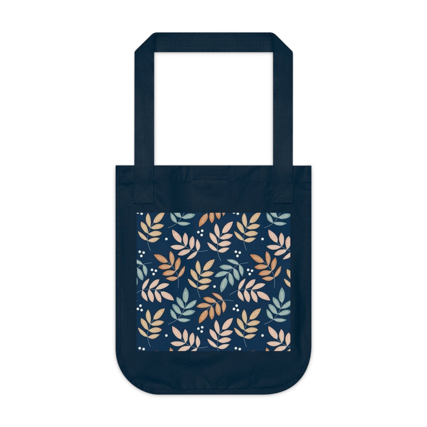 Floral Organic Canvas Tote Bag