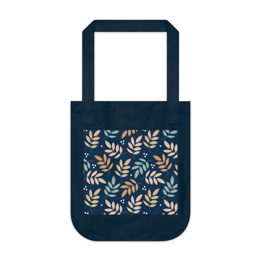 Floral Organic Canvas Tote Bag