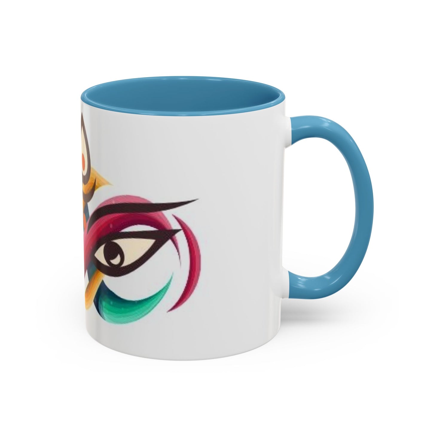 Mug with double eye design