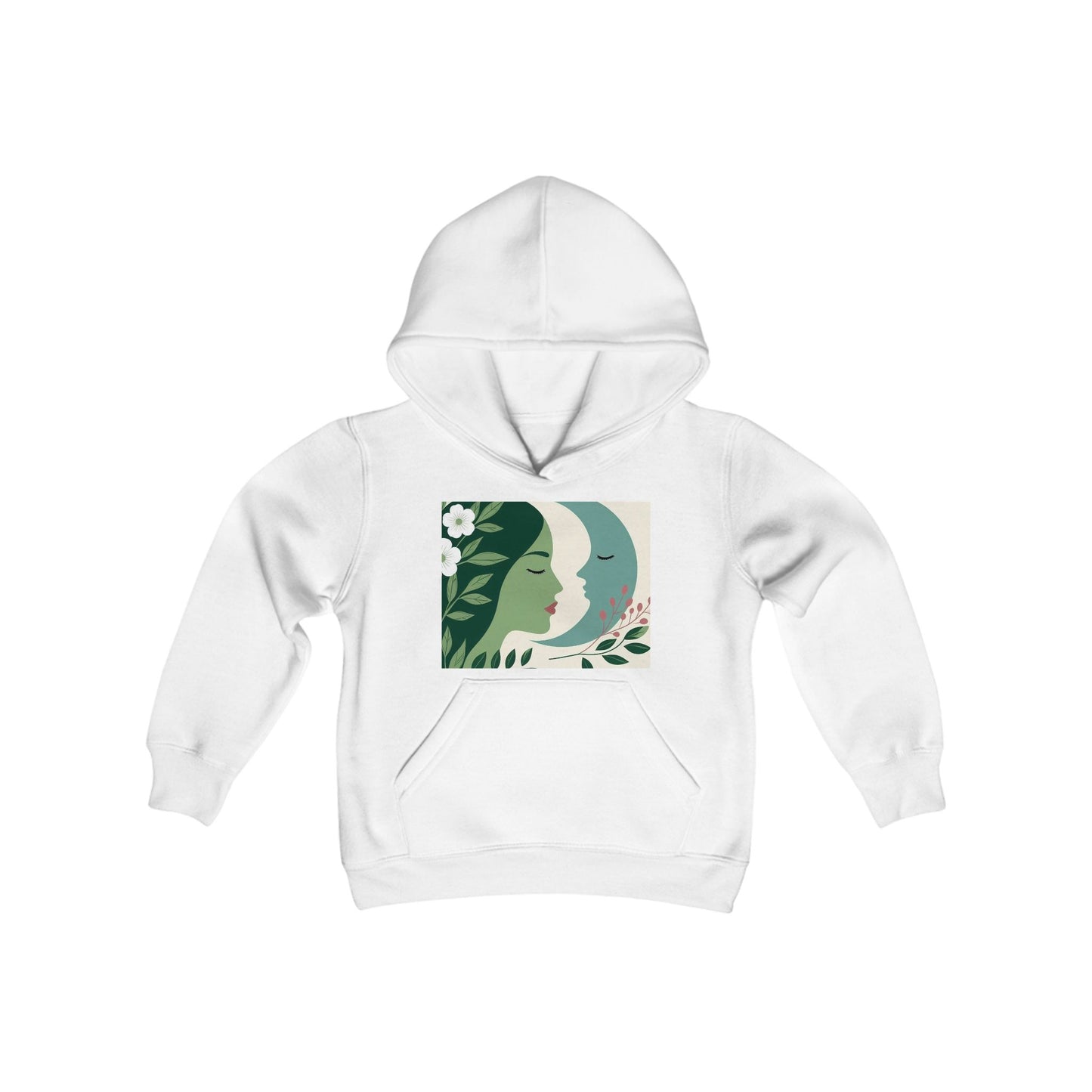 hoodie with moon and woman design