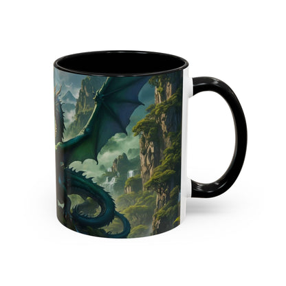 Mug with the design of two dragons