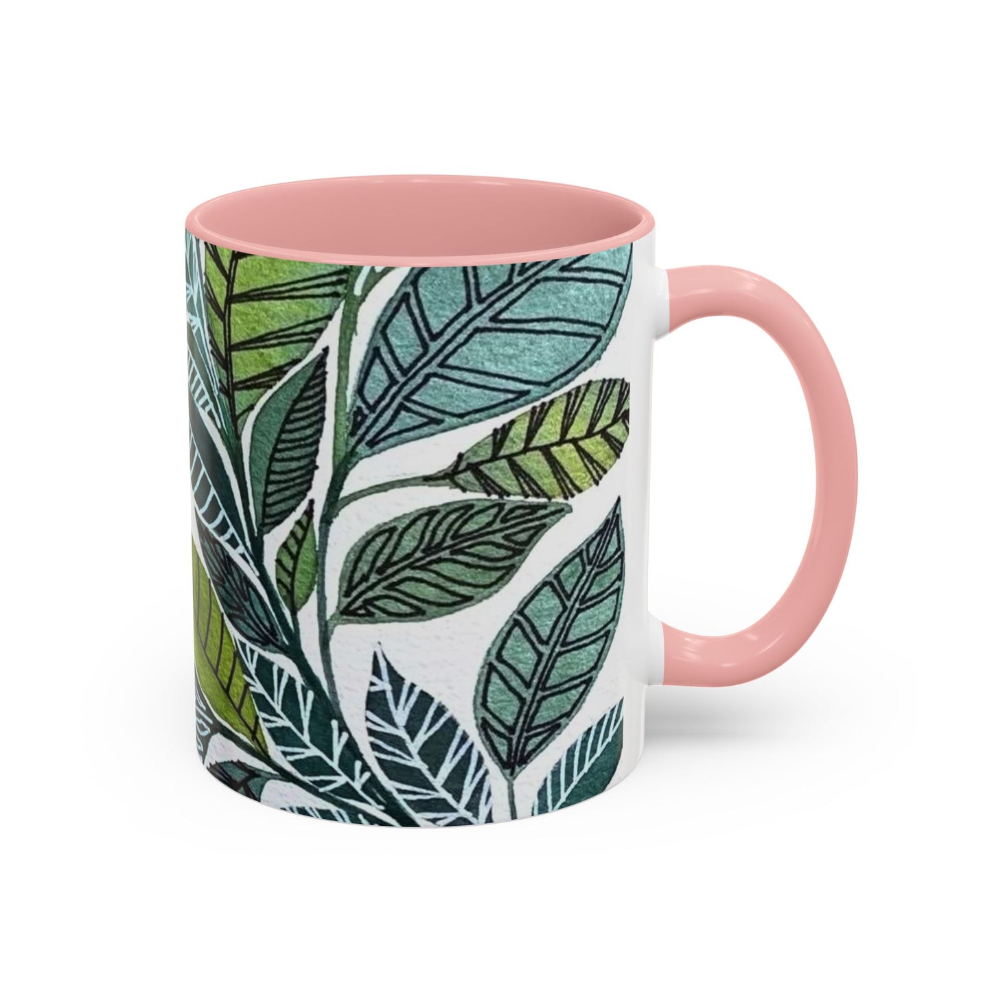 Accent Coffee Mug Pillow Eucalyptus leaf