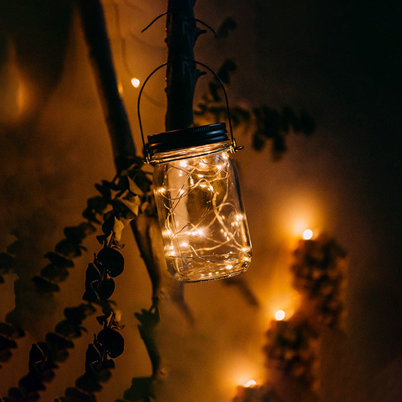 Solar Mason Jar Lights | Outdoor Lighting | Rustic Decor | LED | Waterproof