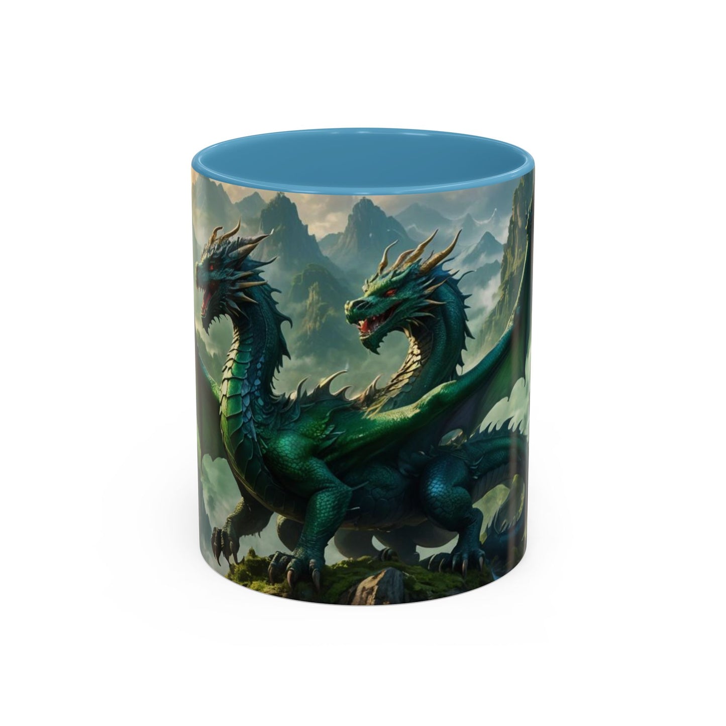 Mug with the design of two dragons