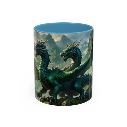 Mug with the design of two dragons