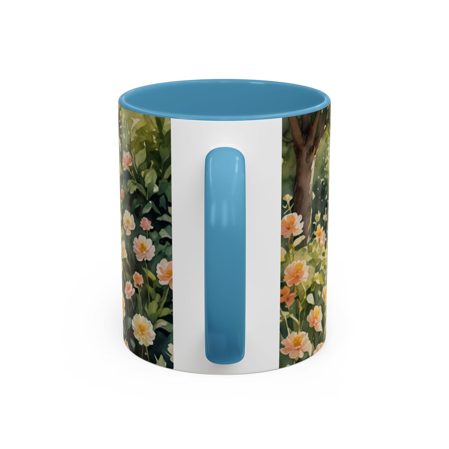 Mug with a beautiful woman in paradise design