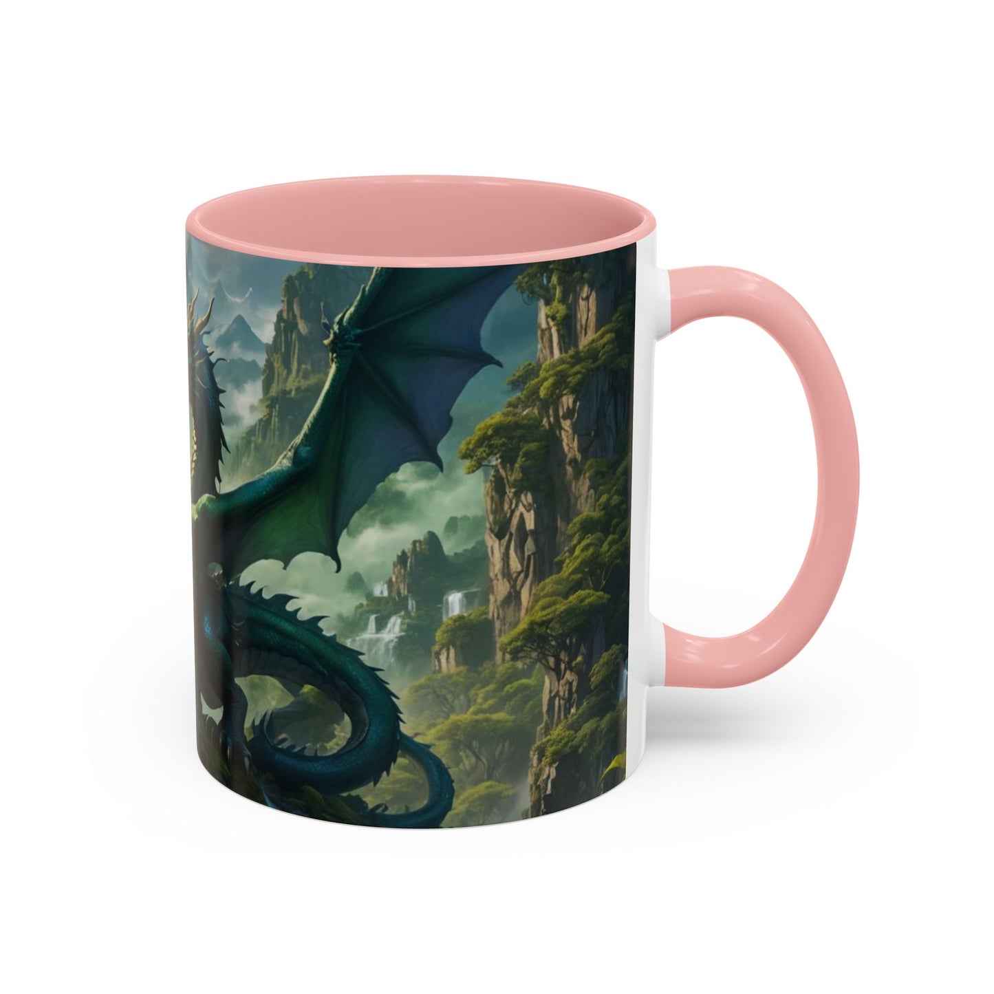 Mug with the design of two dragons