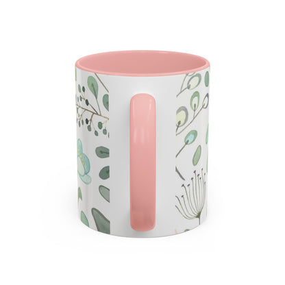 Floral Accent Coffee Mug (11, 15oz)