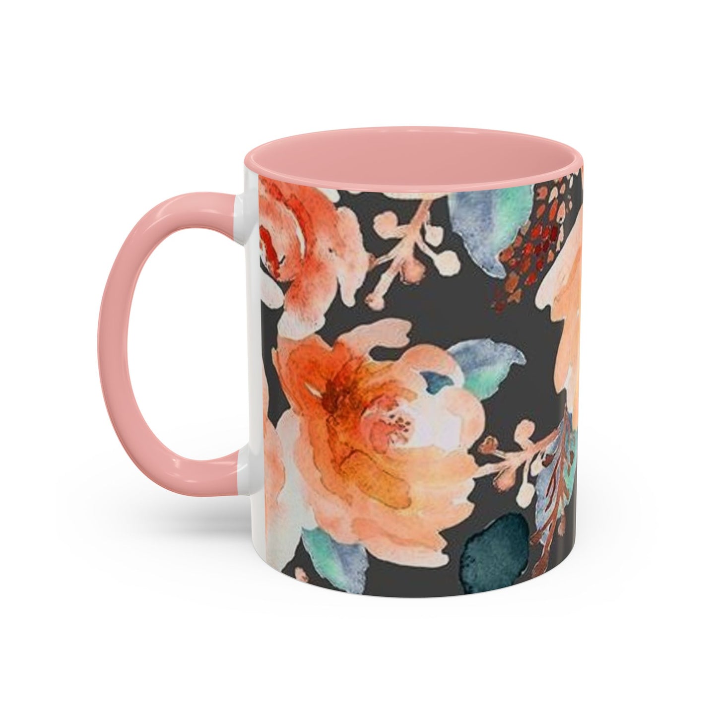 Floral Accent Coffee Mug (11, 15oz)