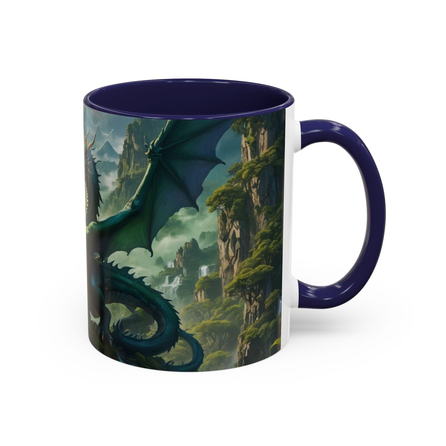 Mug with the design of two dragons