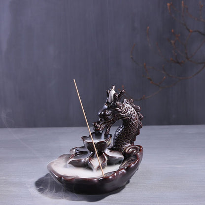 Longyou Lotus Backflow Incense Burner-A Piece of Art