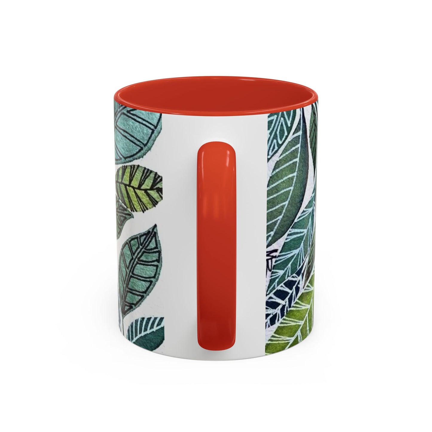 Accent Coffee Mug Pillow Eucalyptus leaf