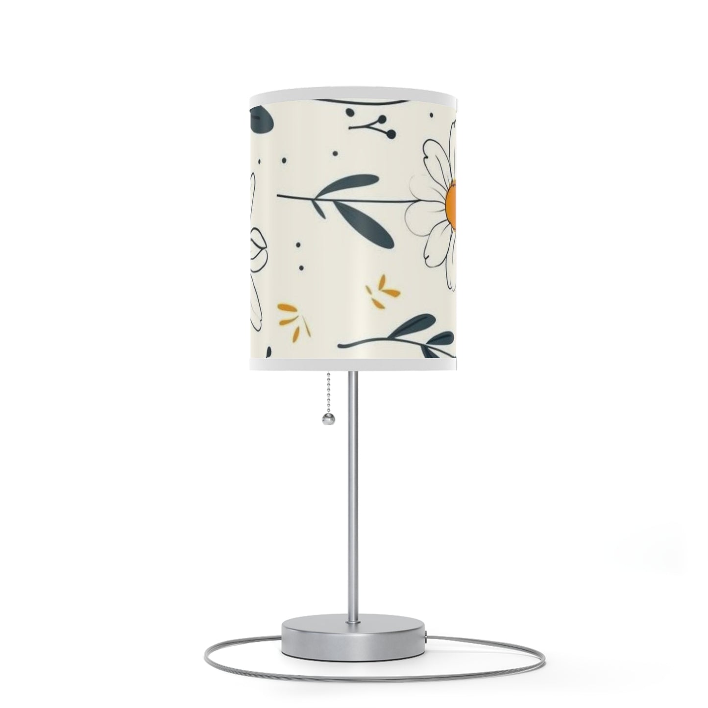 Lamp on a Stand, US|CA plug  with the design of chamomile flowers